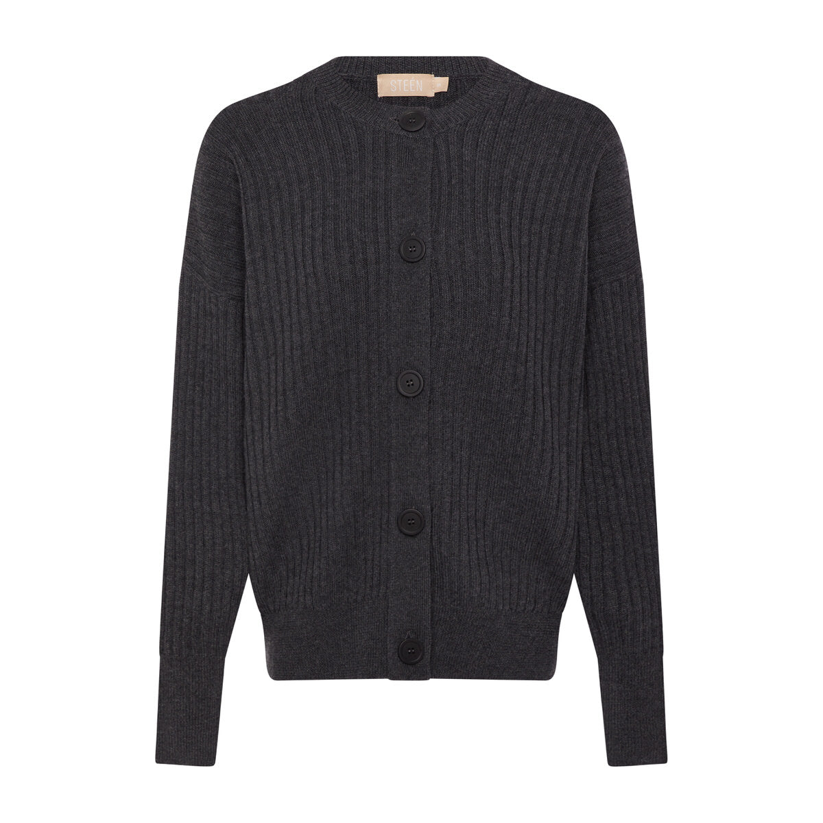 Copenhagen Cashwool Cardigan (Charcoal)
