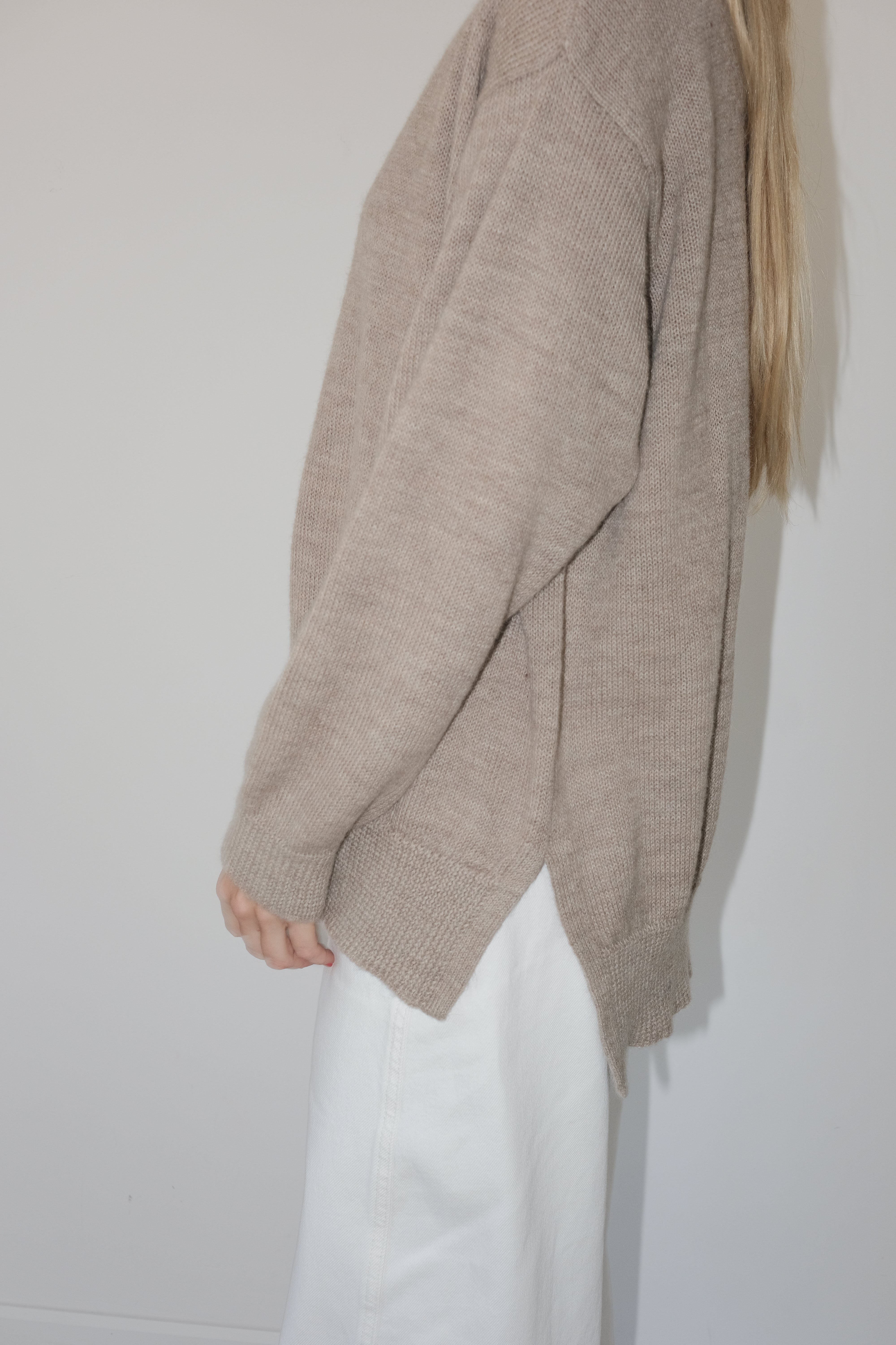 Stockholm Baby Alpaca Wool Jumper (Beige)
