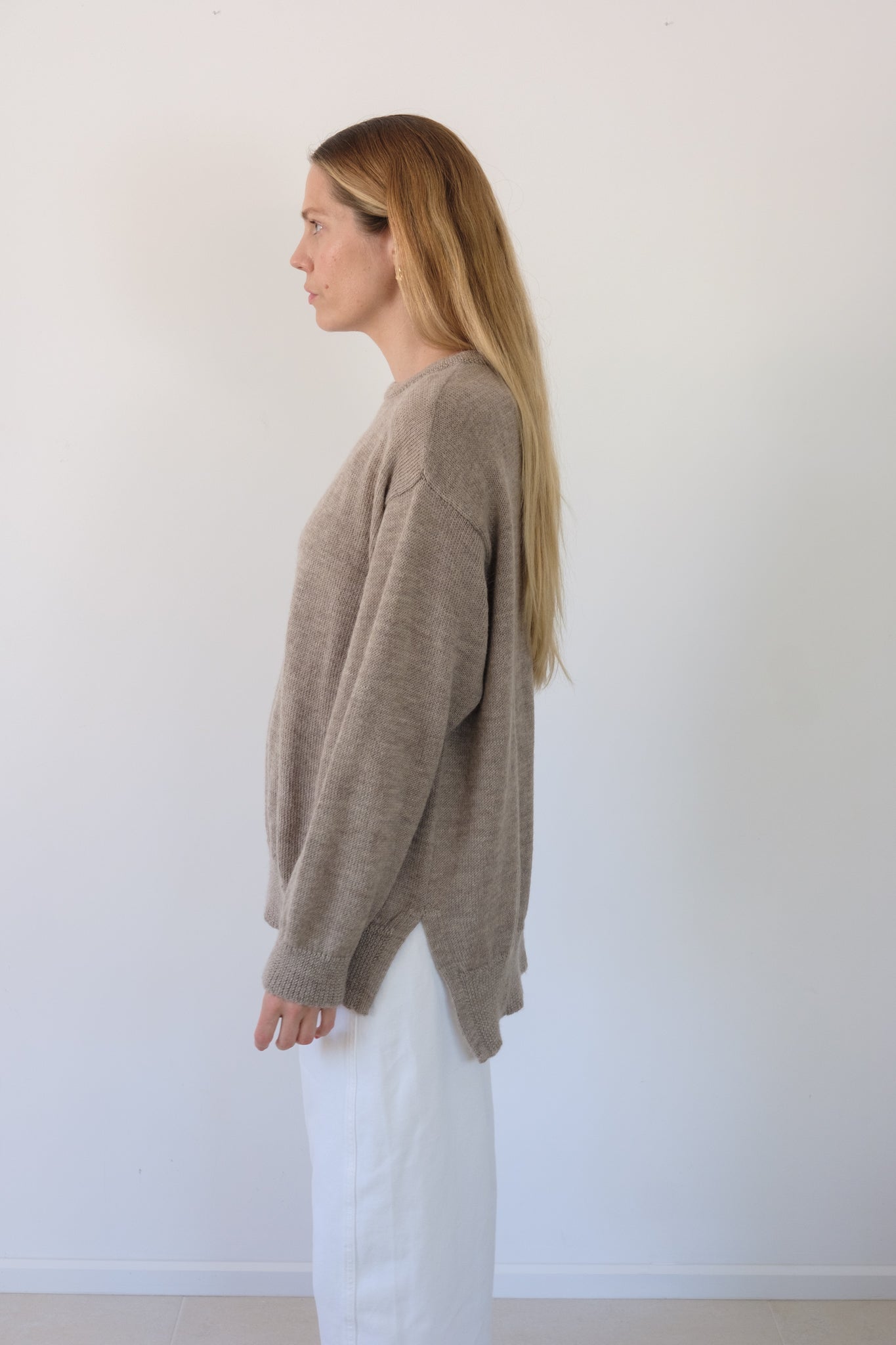 Stockholm Baby Alpaca Wool Jumper (Beige)