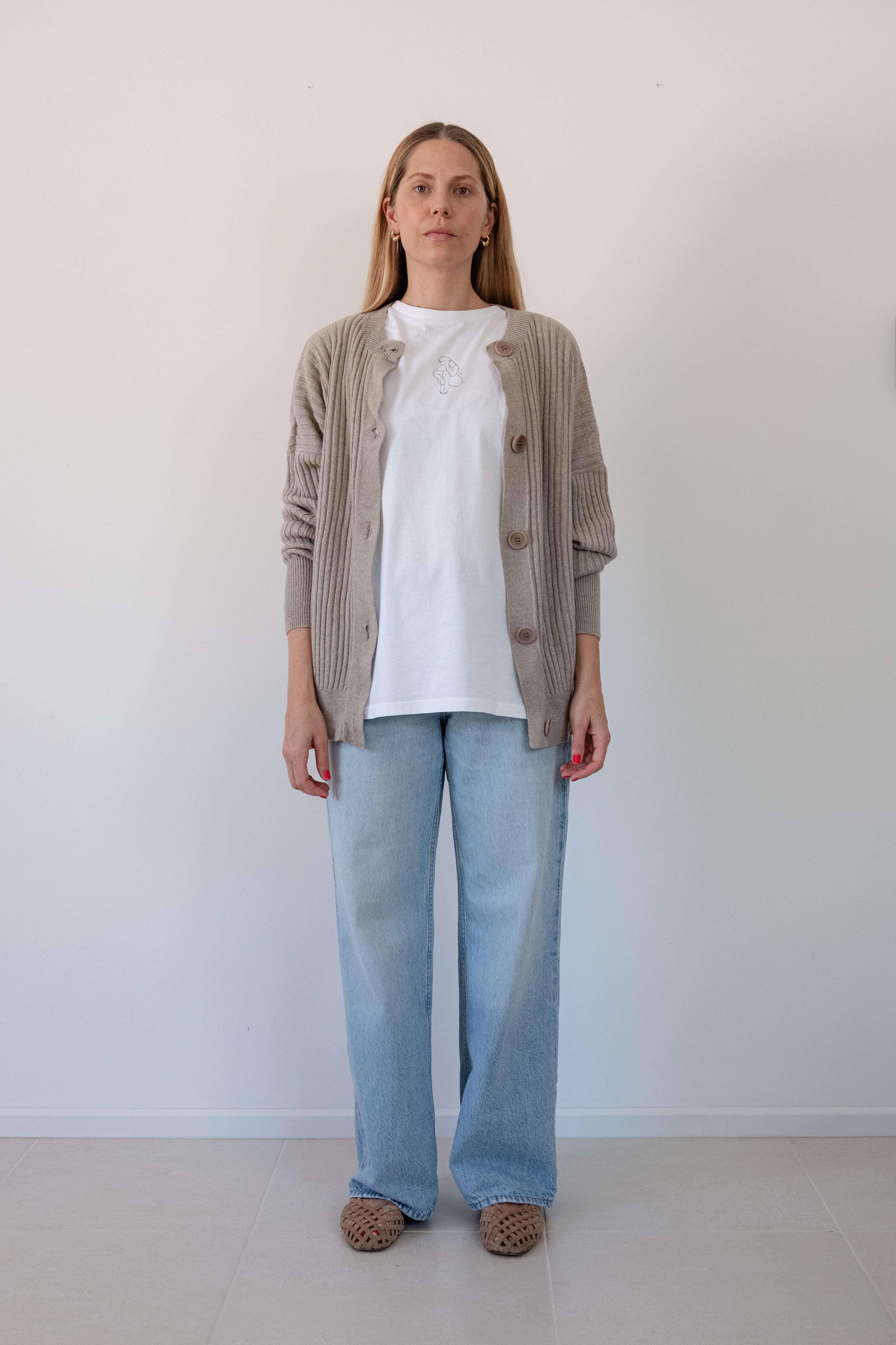 Copenhagen Cashwool Cardigan (Beige)