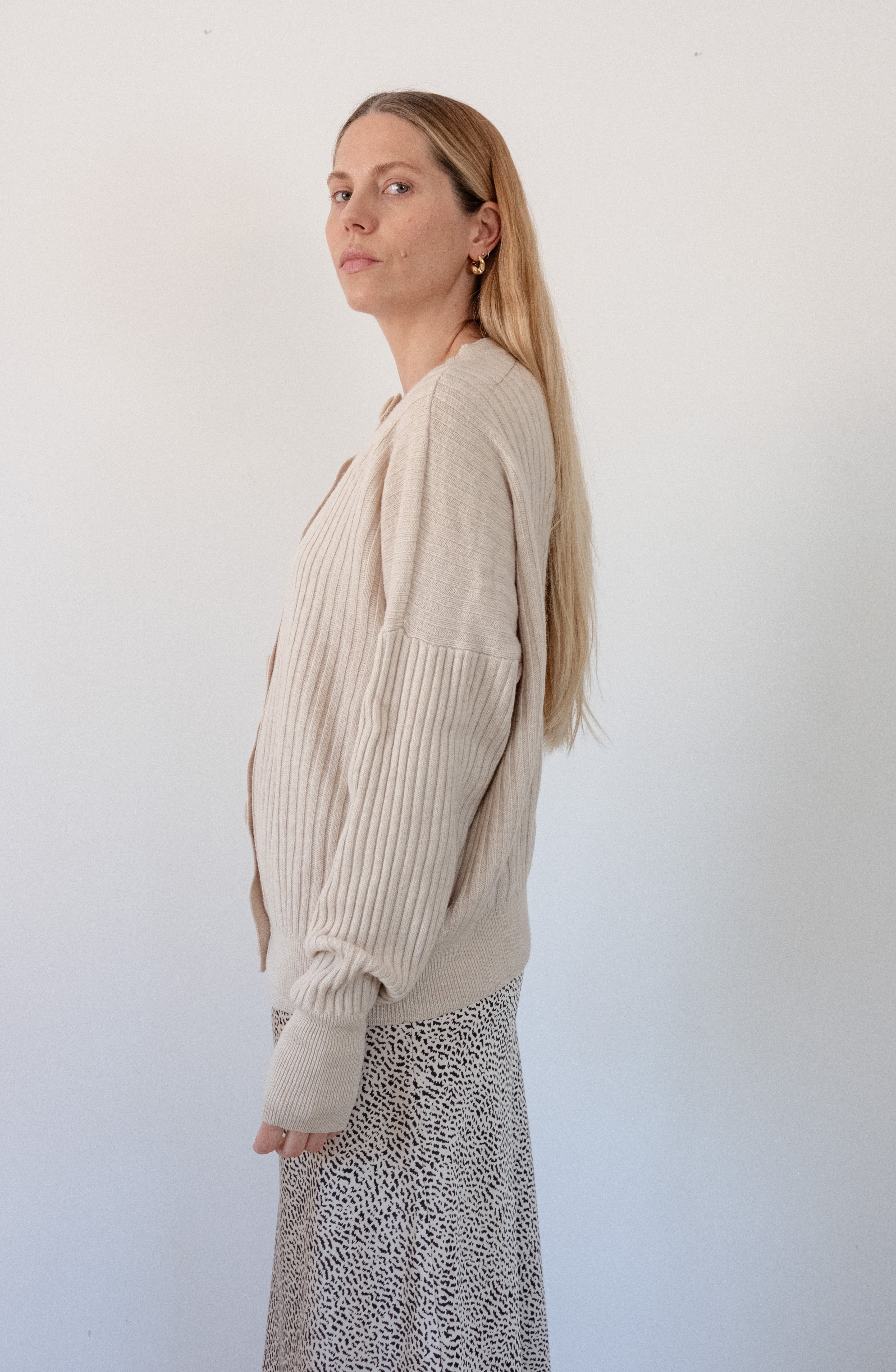 Copenhagen Cashwool Cardigan (Cream)