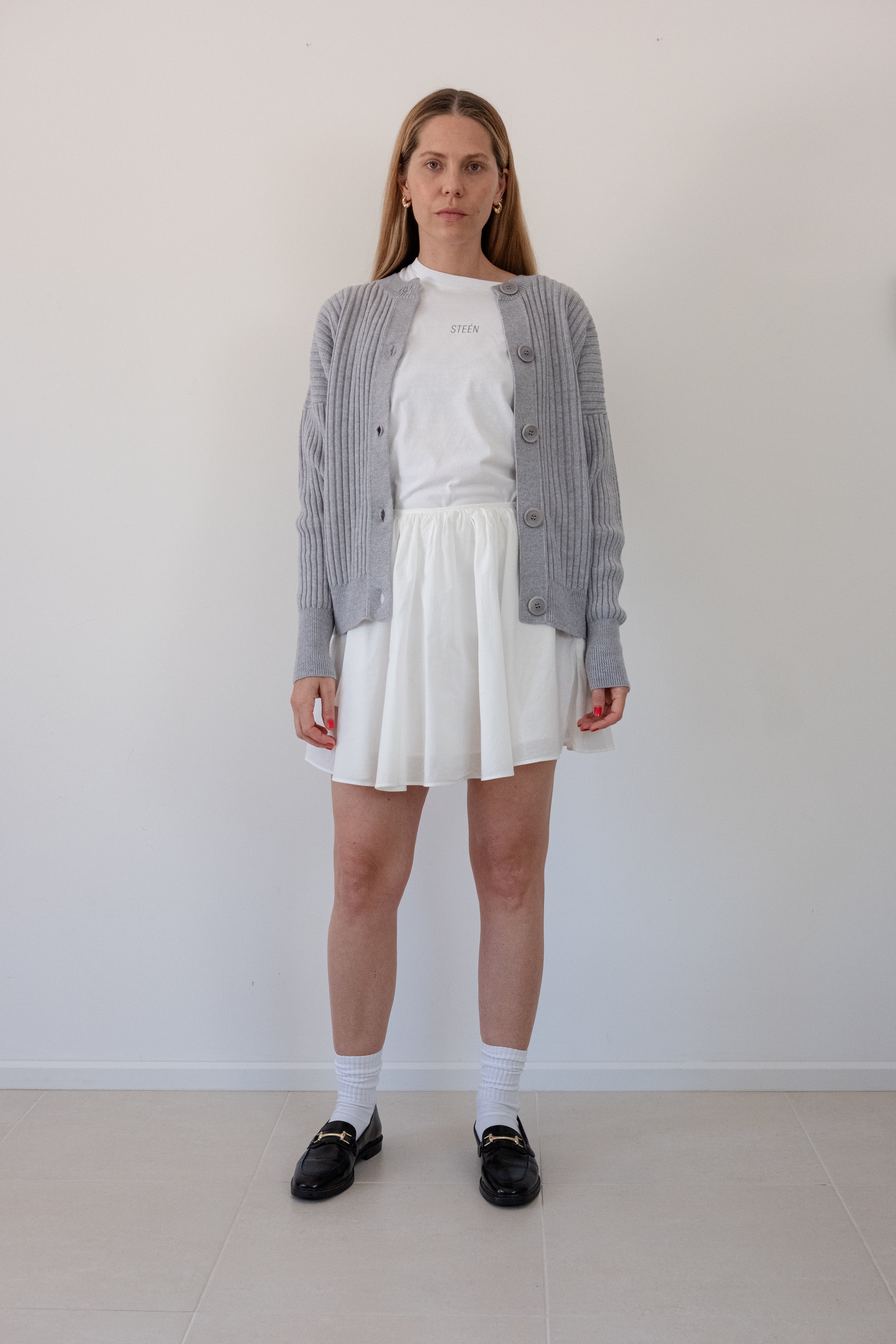 Copenhagen Cashwool Cardigan (Light Grey)