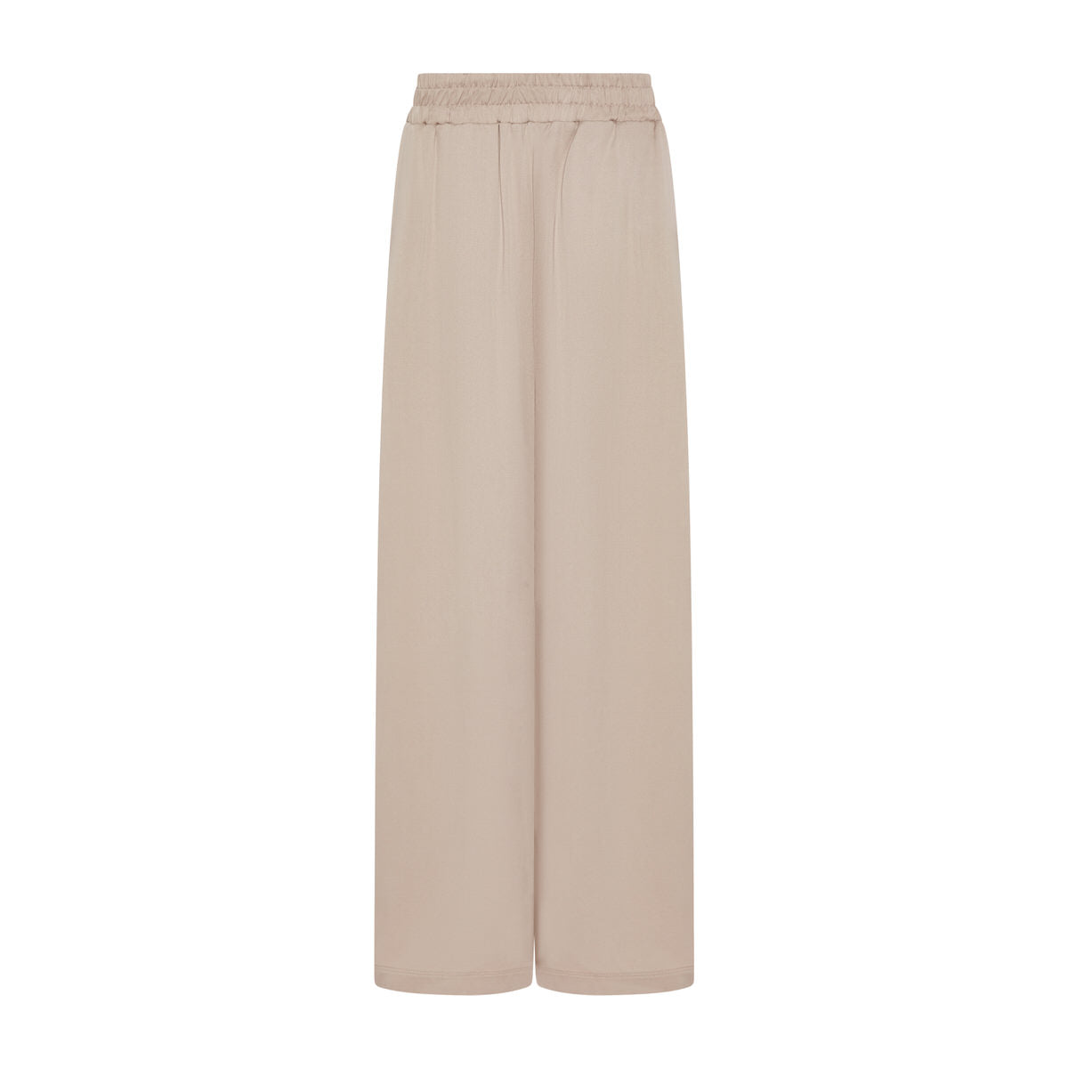 Madrid Wide Leg Tencel Trousers (Sand)