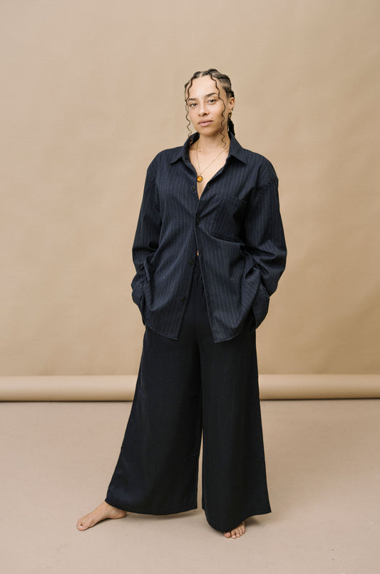 Madrid Wide Leg Tencel Trousers