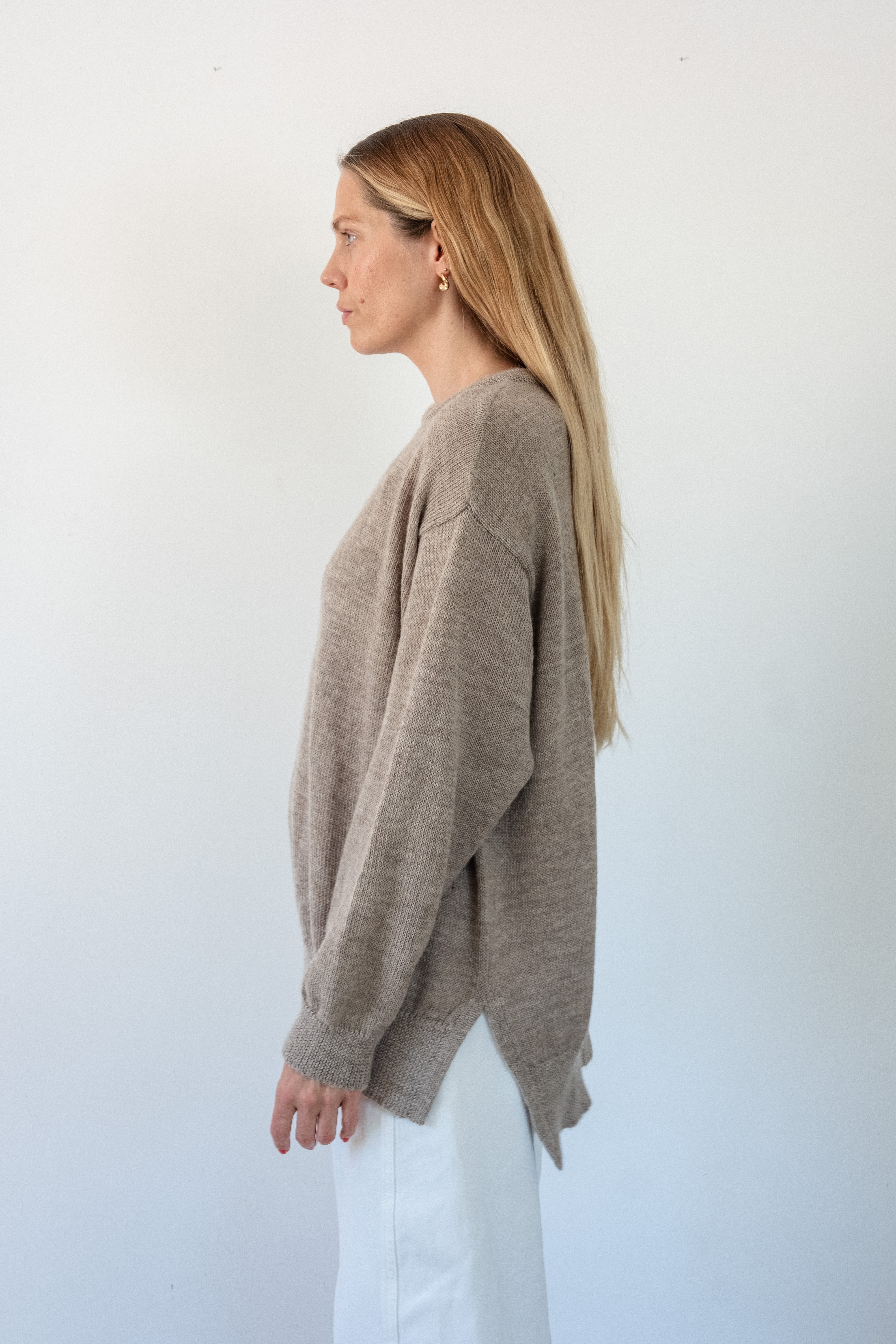 Stockholm Baby Alpaca Wool Jumper (Beige)