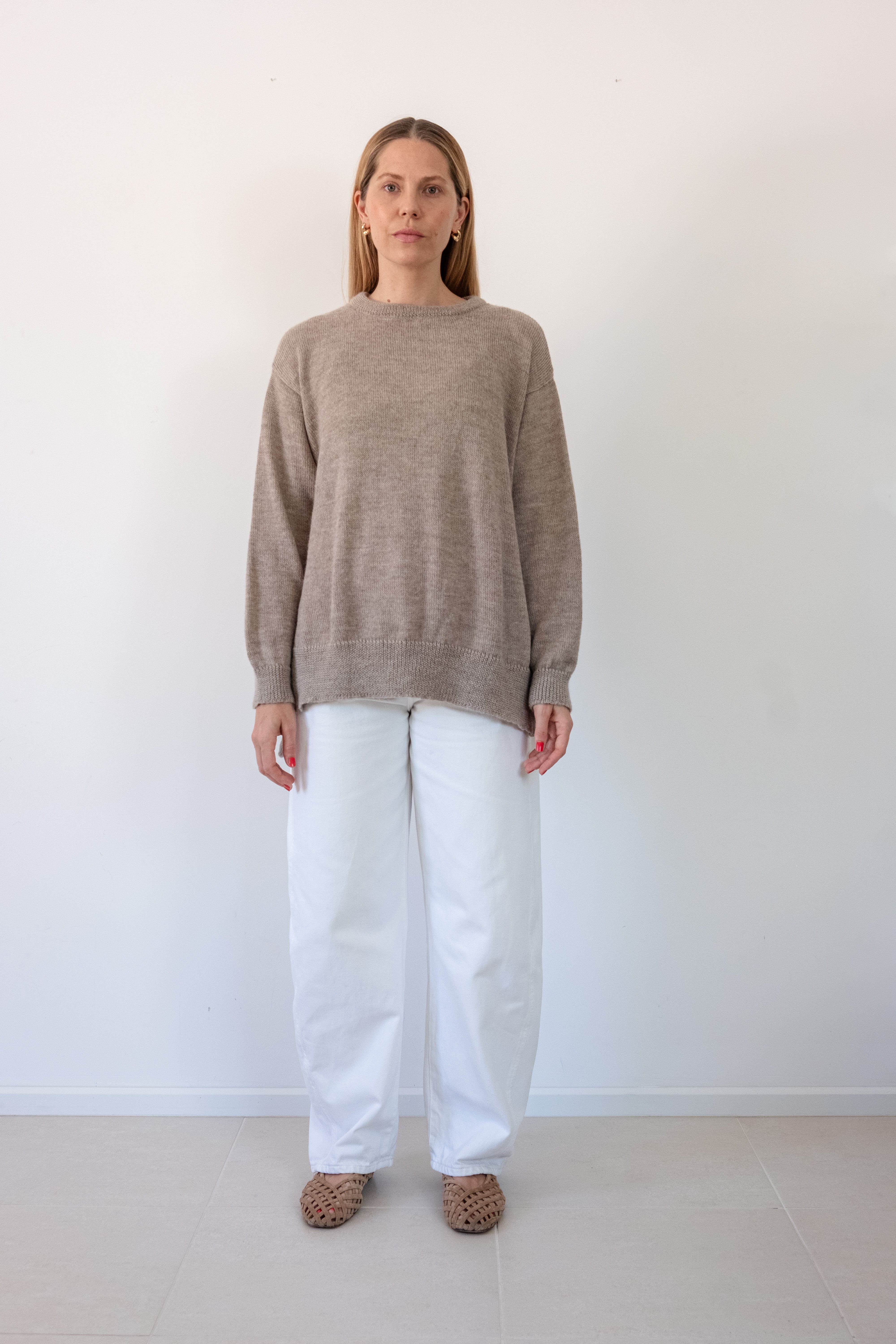 Stockholm Baby Alpaca Wool Jumper (Beige)