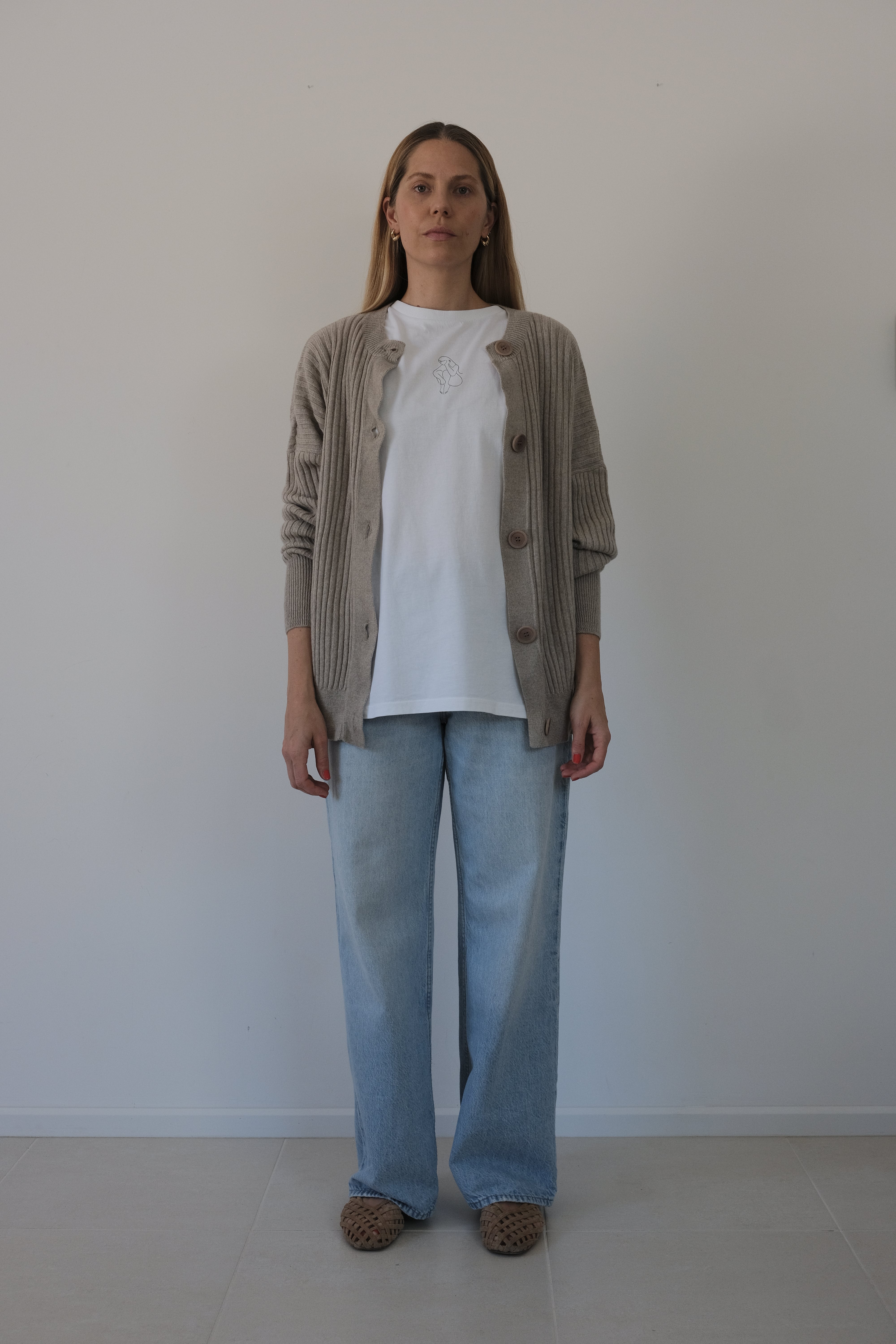 Copenhagen Cashwool Cardigan (Beige)