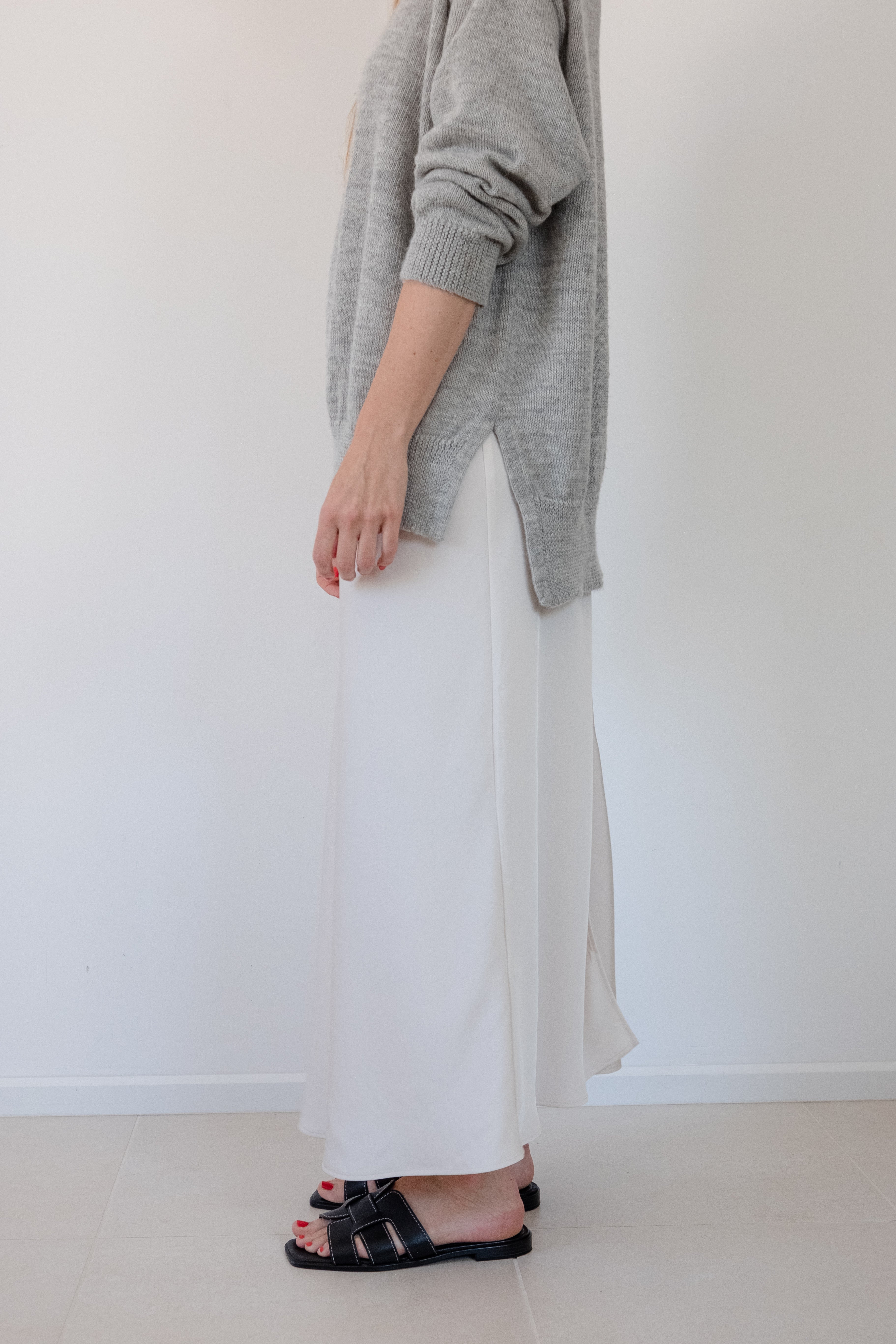 Stockholm Baby Alpaca Wool Jumper (Light Grey)