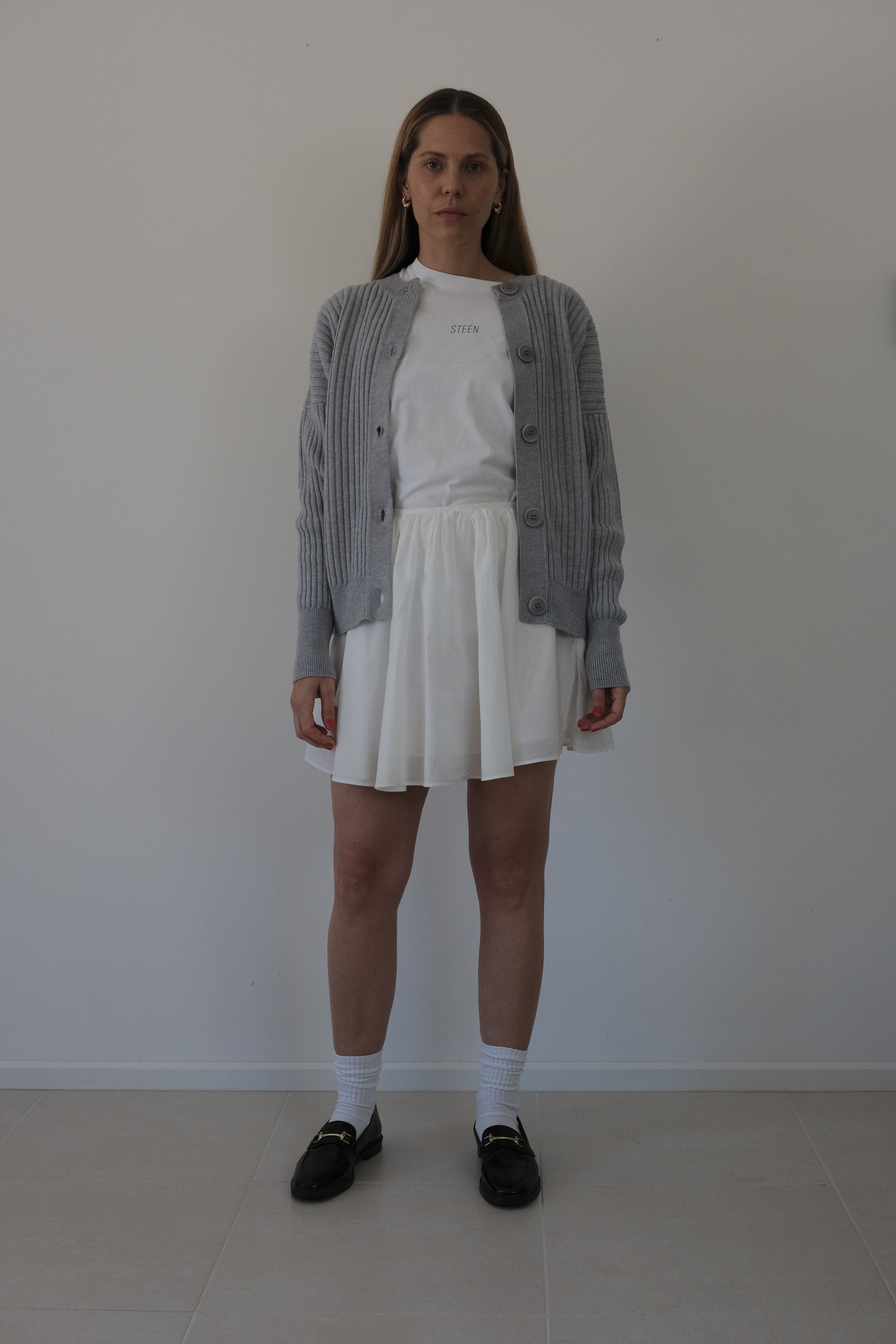Copenhagen Cashwool Cardigan (Light Grey)