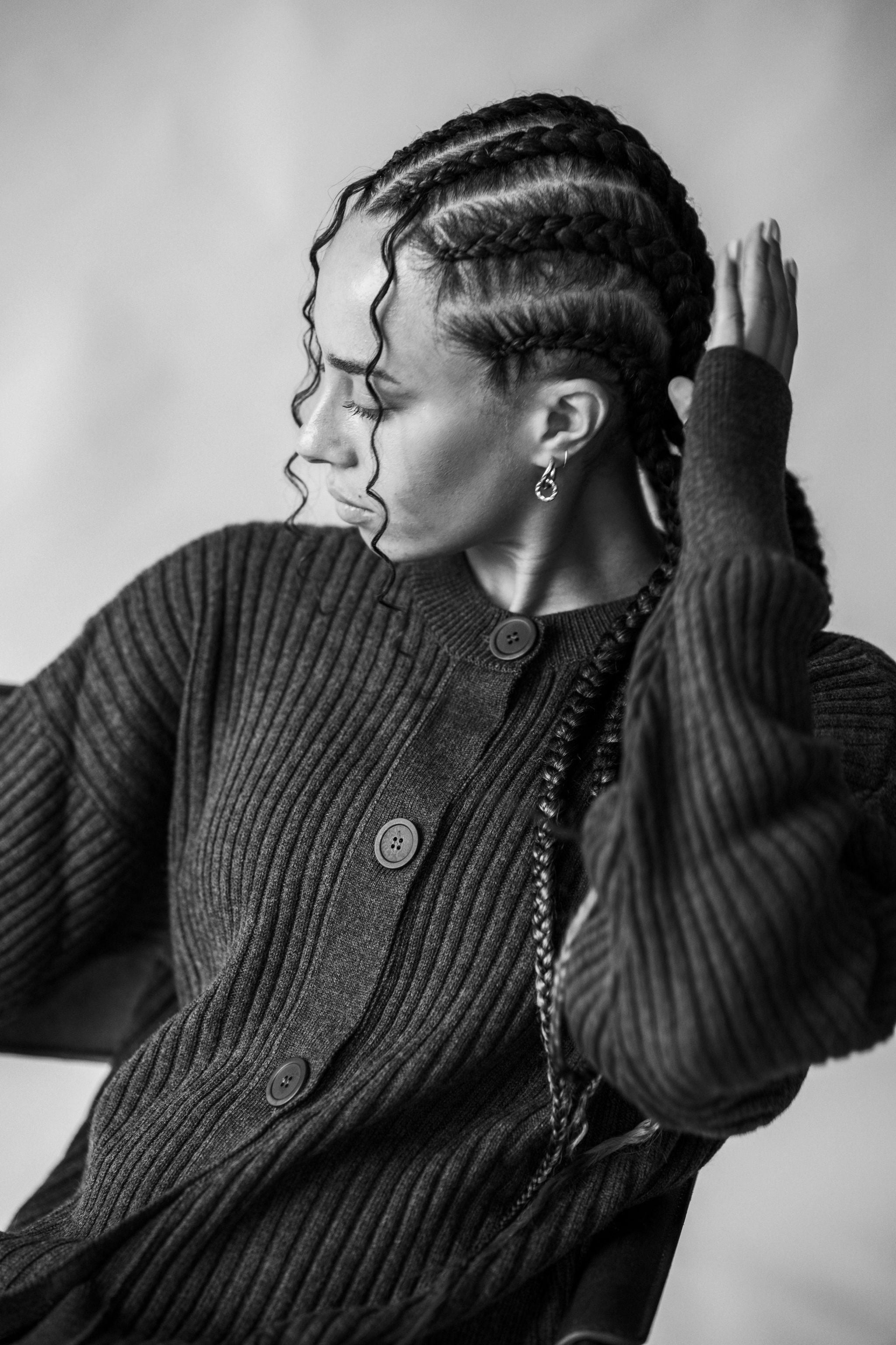 Copenhagen Cashwool Cardigan (Charcoal)